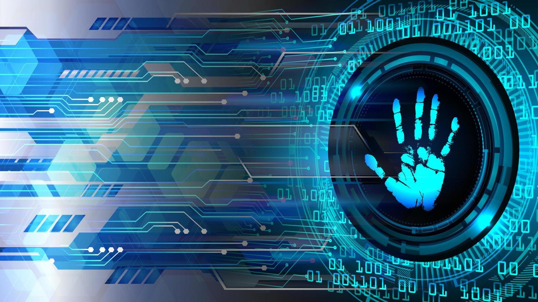 finger-print-network-cyber-security-background-vector